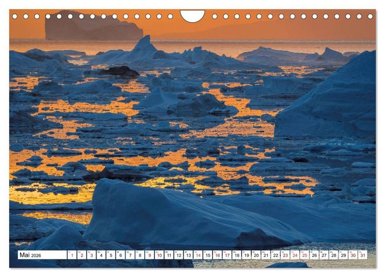 Produktbild: Eisberge - Gr&ouml;nlands magische Eisgestalten (Wandkalender 2026 DIN A4 quer), CALVENDO Monatskalender