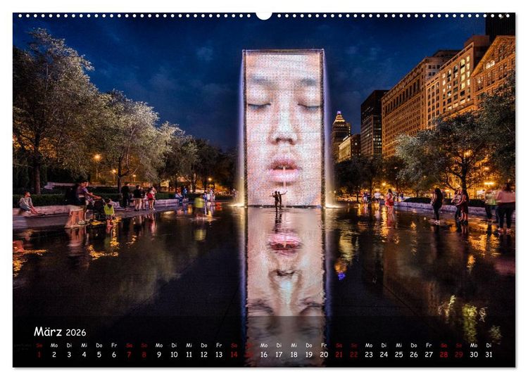 Produktbild: Chicago - Stadt der Ebenen (hochwertiger Premium Wandkalender 2026 DIN A2 quer), Kunstdruck in Hochglanz