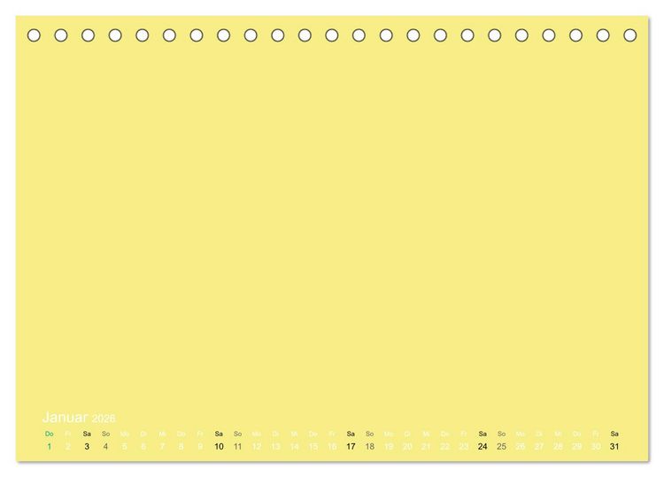 Produktbild: Bastelkalender - Gelb (Tischkalender 2026 DIN A5 quer), CALVENDO Monatskalender