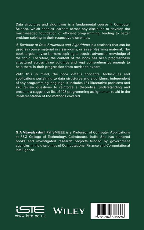 Produktbild: A Textbook of Data Structures and Algorithms, Volume 1
