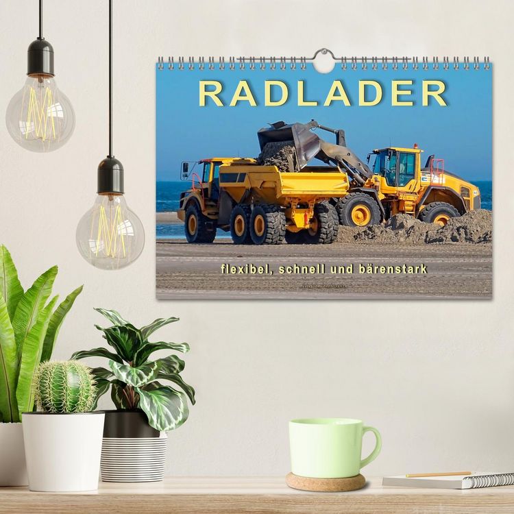 Produktbild: Radlader - flexibel, schnell und b&auml;renstark (Wandkalender 2026 DIN A4 quer), CALVENDO Monatskalender