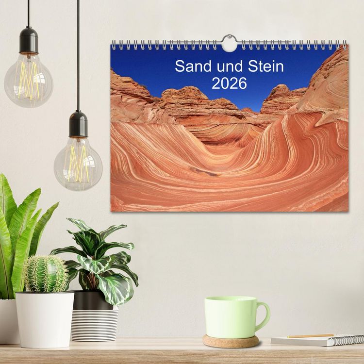 Produktbild: Sand und Stein 2026 (Wandkalender 2026 DIN A4 quer), CALVENDO Monatskalender