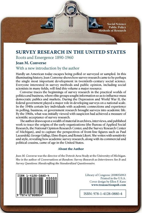 Produktbild: Survey Research in the United States