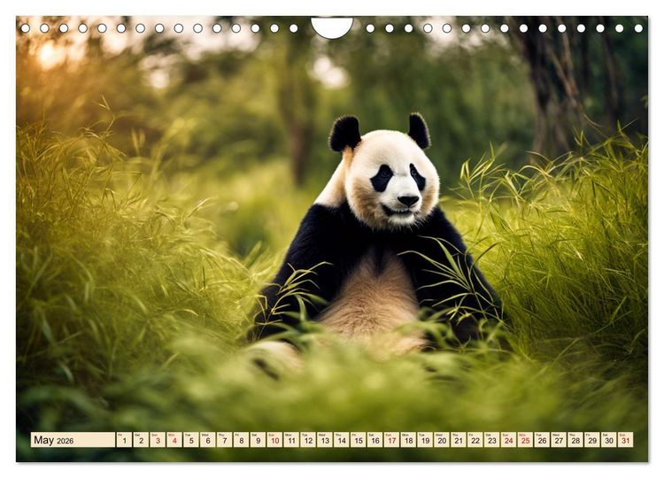 Produktbild: Cozy giant panda (Wall Calendar 2026 DIN A4 landscape), CALVENDO 12 Month Wall Calendar