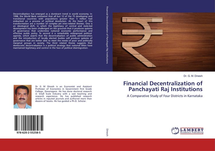Produktbild: Financial Decentralization of Panchayati Raj Institutions