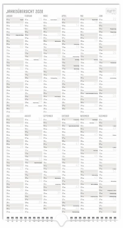 Produktbild: Familienplaner 26/27 Wand-Kalender 5-spaltig [Rainbow] 17 Monate