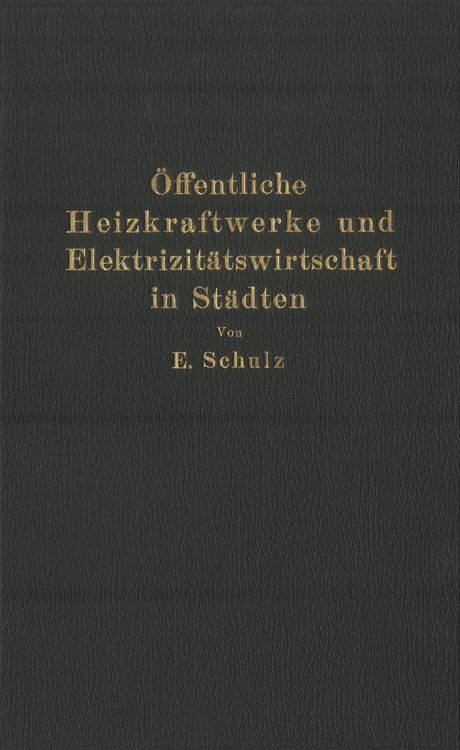 Produktbild: &Ouml;ffentliche Heizkraftwerke und Elektrizit&auml;tswirtschaft in St&auml;dten