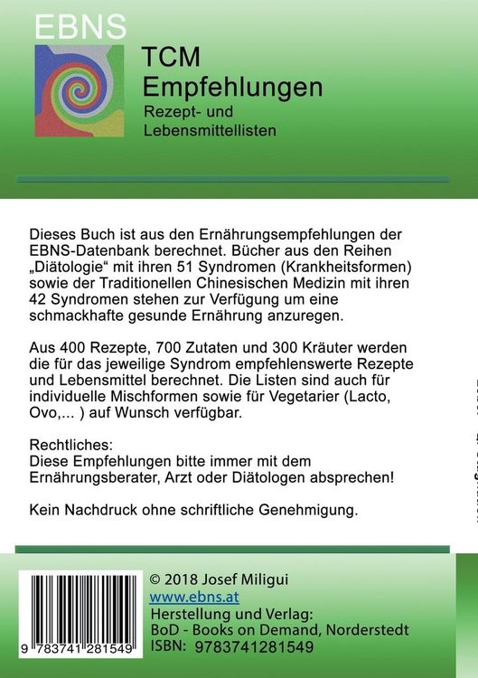 Produktbild: Ern&auml;hrung - TCM - Leber - Qi-Stagnation