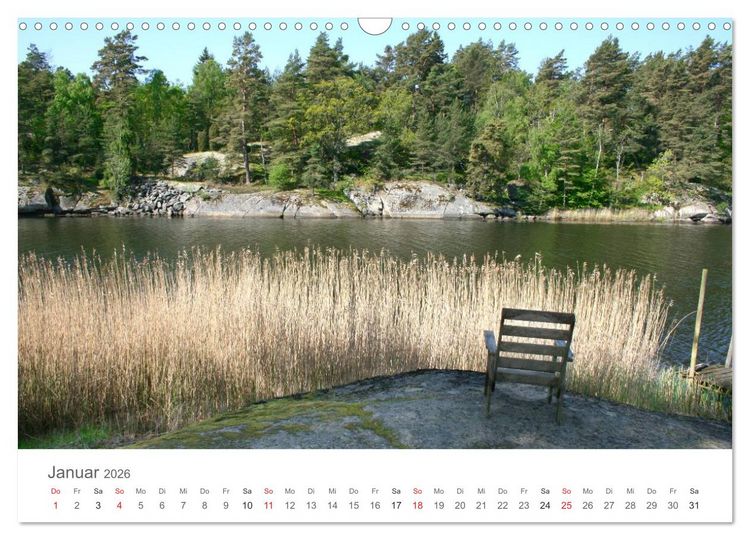 Produktbild: Meine Lieblingspl&auml;tze in S&uuml;dschweden (Wandkalender 2026 DIN A3 quer), CALVENDO Monatskalender