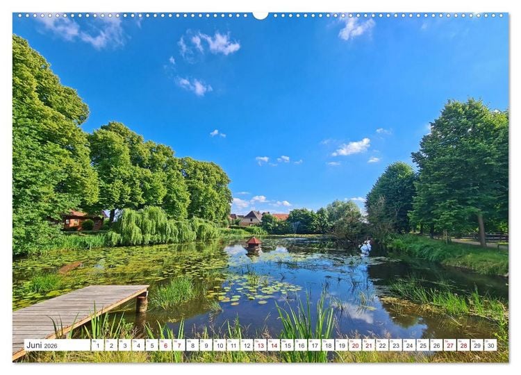 Produktbild: Boizenburg an der Elbe - Fliesenstadt im Dreil&auml;ndereck (hochwertiger Premium Wandkalender 2026 DIN A2 quer), Kunstdruck in Hochglanz
