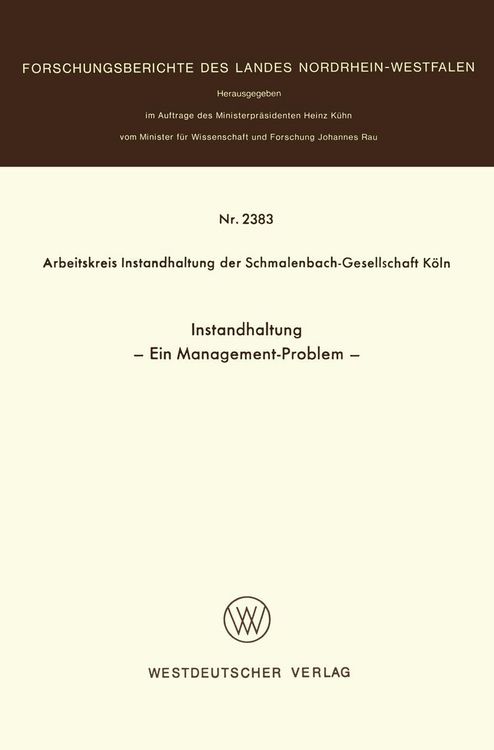 Produktbild: Instandhaltung