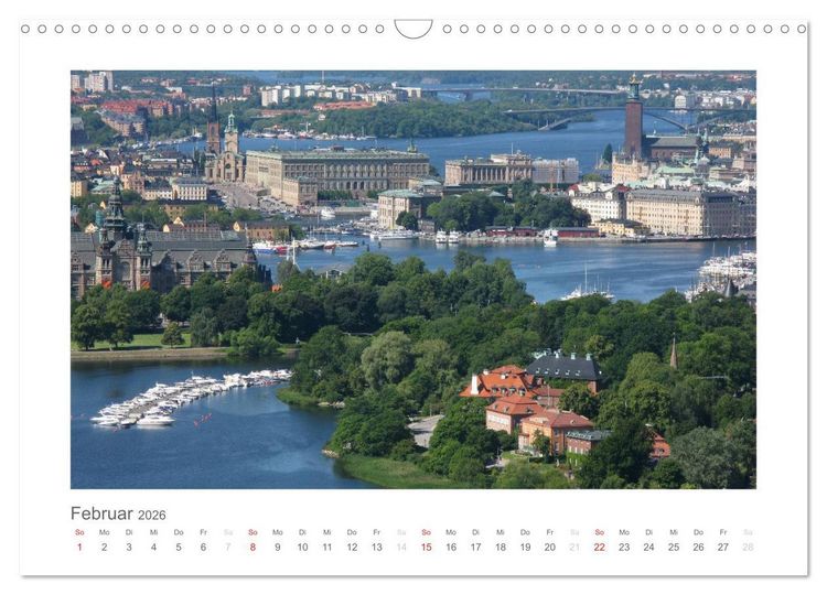 Produktbild: Stockholm - Licht des Nordens (Wandkalender 2026 DIN A3 quer), CALVENDO Monatskalender