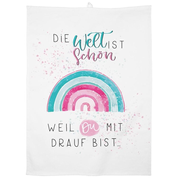 Produktbild: GRUSS & CO 47093 Geschirrtuch Die Welt ist sch&ouml;n