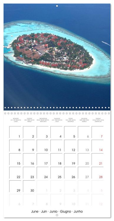 Produktbild: Maldives - Sun, water and beach (Wall Calendar 2026 12 &times; 12 Inch) CALVENDO 12 Month Wall Calendar