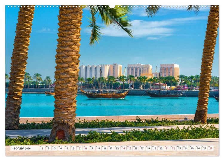 Produktbild: Doha - Hauptstadt von Katar (Wandkalender 2026 DIN A2 quer), CALVENDO Monatskalender