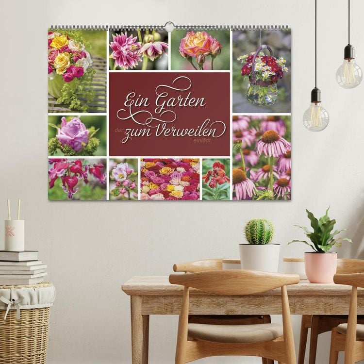Produktbild: Ein Garten, der zum Verweilen einl&auml;dt (Wandkalender 2026 DIN A2 quer), CALVENDO Monatskalender