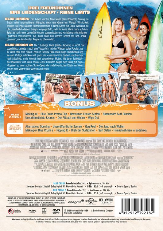 Produktbild: Blue Crush 1 & 2 [2 DVDs]