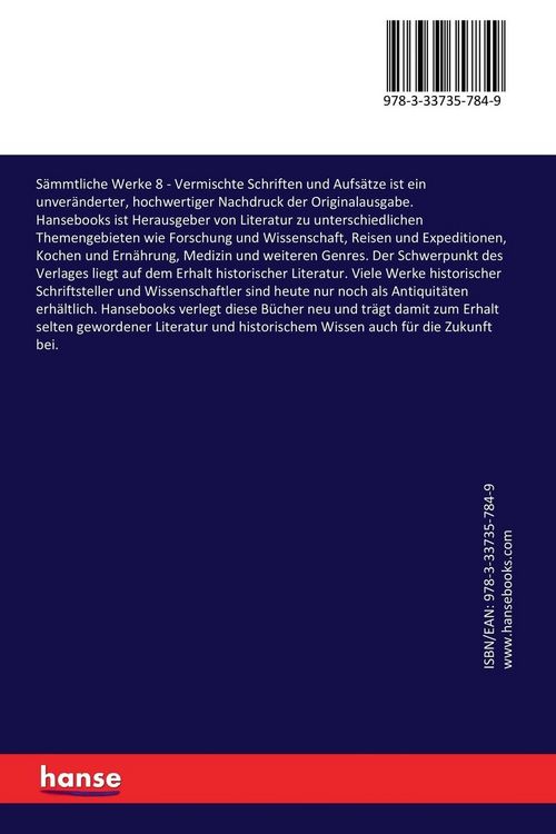 Produktbild: S&auml;mmtliche Werke 8