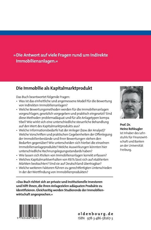 Produktbild: Die Immobilie als Kapitalmarktprodukt