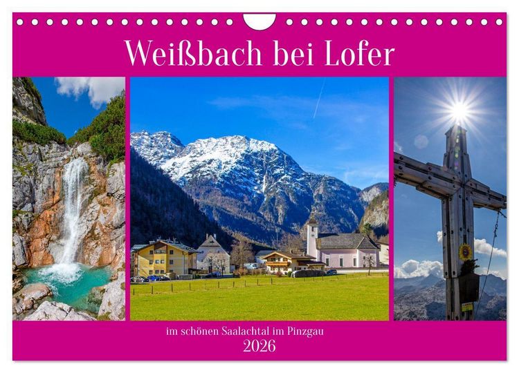 Produktbild: Wei&szlig;bach bei Lofer (Wandkalender 2026 DIN A4 quer), CALVENDO Monatskalender