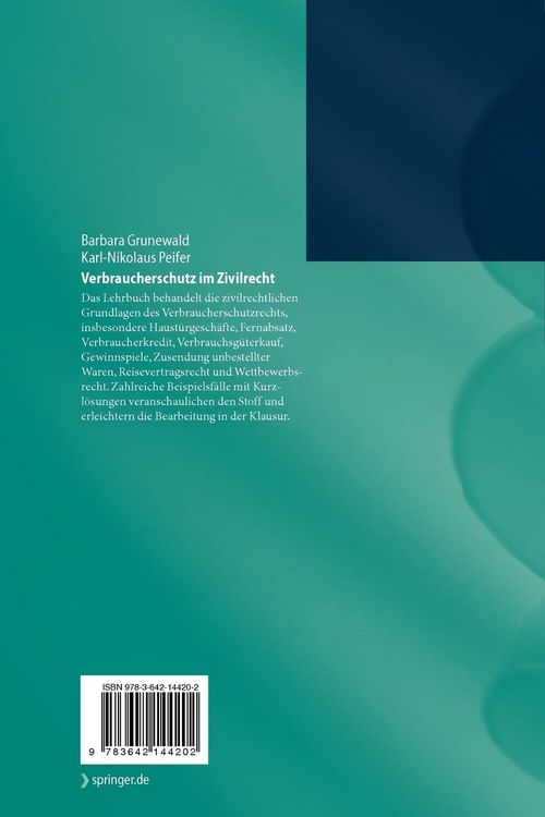 Produktbild: Verbraucherschutz im Zivilrecht