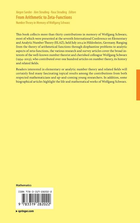 Produktbild: From Arithmetic to Zeta-Functions