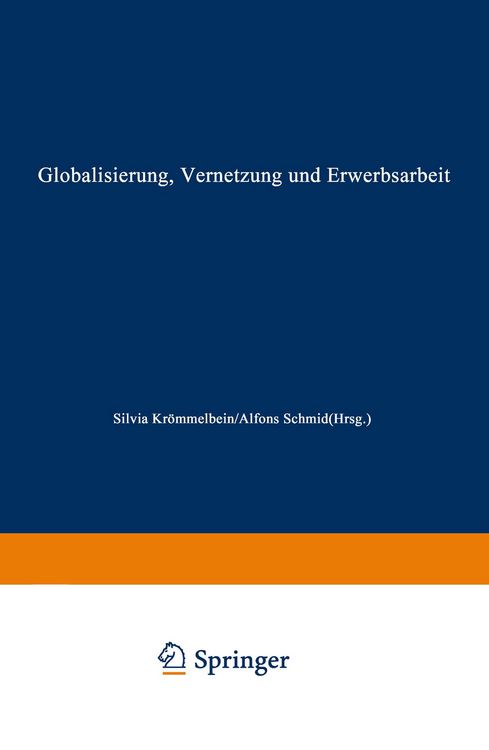 Produktbild: Globalisierung, Vernetzung und Erwerbsarbeit