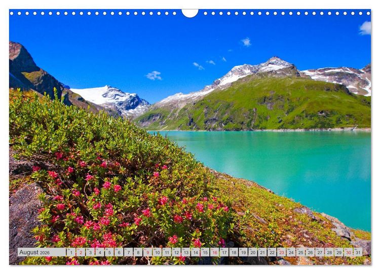 Produktbild: Die Hochgebirgs-Stauseen (Wandkalender 2026 DIN A3 quer), CALVENDO Monatskalender