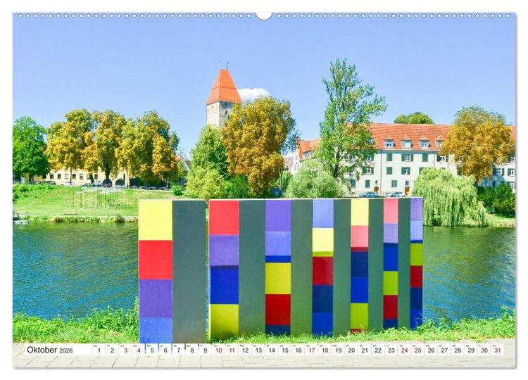 Produktbild: Ulm Gestern und Heute (hochwertiger Premium Wandkalender 2026 DIN A2 quer), Kunstdruck in Hochglanz