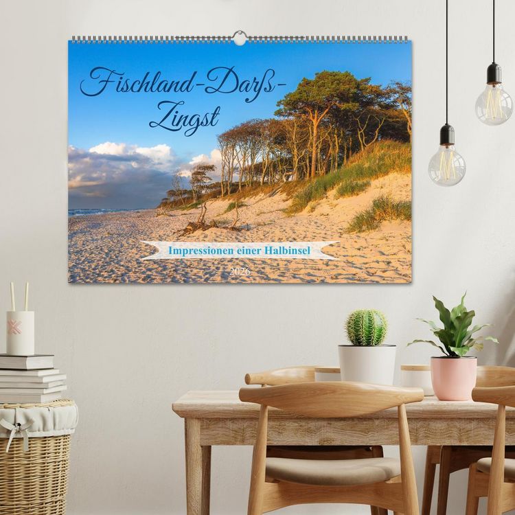 Produktbild: Fischland-Dar&szlig;-Zingst 2026 Impressionen einer Halbinsel (Wandkalender 2026 DIN A2 quer), CALVENDO Monatskalender