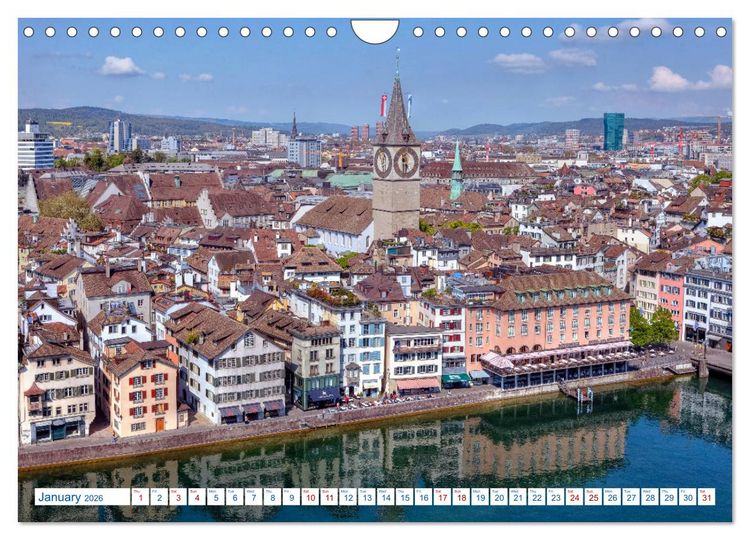 Produktbild: Switzerland (Wall Calendar 2026 DIN A4 landscape), CALVENDO 12 Month Wall Calendar