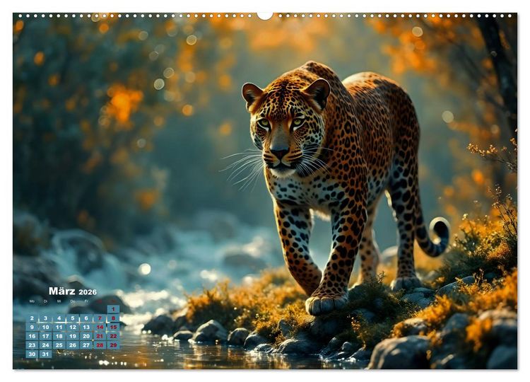 Produktbild: Wildlife im Fokus - Begegnungen auf Augenh&ouml;he (hochwertiger Premium Wandkalender 2026 DIN A2 quer), Kunstdruck in Hochglanz