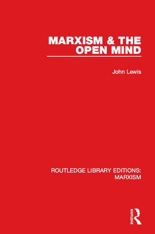 Produktbild: Marxism & the Open Mind (RLE Marxism)