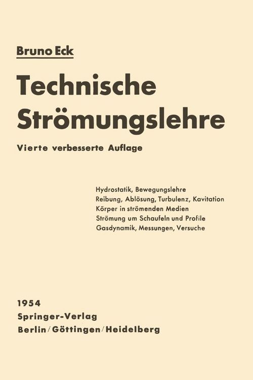 Produktbild: Technische Str&ouml;mungslehre