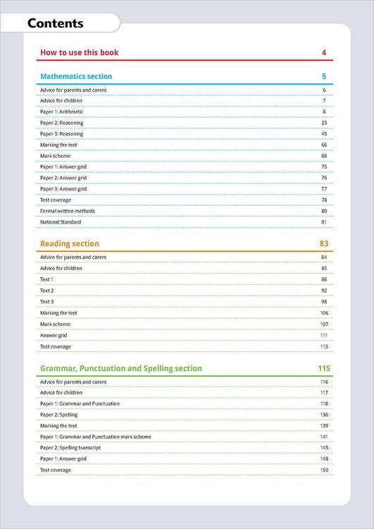 Produktbild: Grammar, Reading & Maths SATs Test Ages 10-11