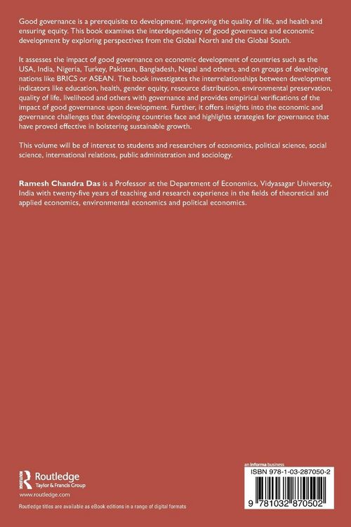 Produktbild: Good Governance and Economic Development