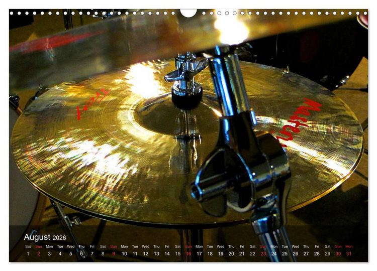 Produktbild: DRUMS ONSTAGE (Wall Calendar 2026 DIN A3 landscape), CALVENDO 12 Month Wall Calendar