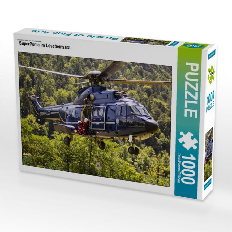Produktbild: CALVENDO Puzzle SuperPuma im L&ouml;scheinsatz | 1000 Teile Lege-Gr&ouml;&szlig;e 64x48cm Foto-Puzzle f&uuml;r gl&uuml;ckliche Stunden