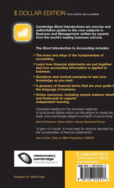 Produktbild: Short Introduction to Accounting (Dollar edition)