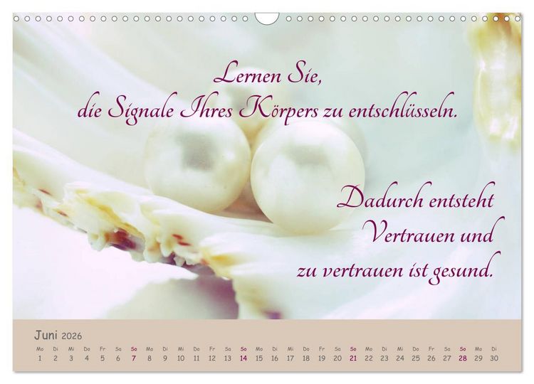 Produktbild: Innere Perlen (Wandkalender 2026 DIN A3 quer), CALVENDO Monatskalender