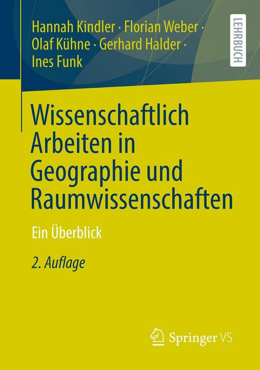Produktbild: Wissenschaftlich Arbeiten in Geographie und Raumwissenschaften