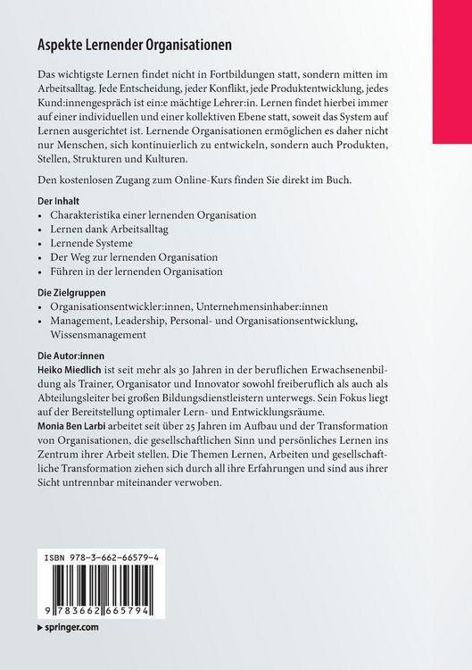 Produktbild: Aspekte Lernender Organisationen