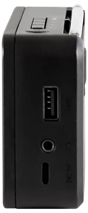 Produktbild: Telestar TELESTAR TOP 100 Schwarz Akku-Radio DAB+, UKW Bluetooth&reg;, USB Akku-Ladefunktion, wiederaufladbar, Weckfunktion Schwarz