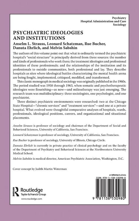 Produktbild: Psychiatric Ideologies and Institutions