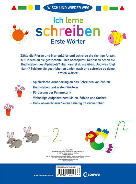 Produktbild: Wisch und wieder weg - Ich lerne schreiben 6+