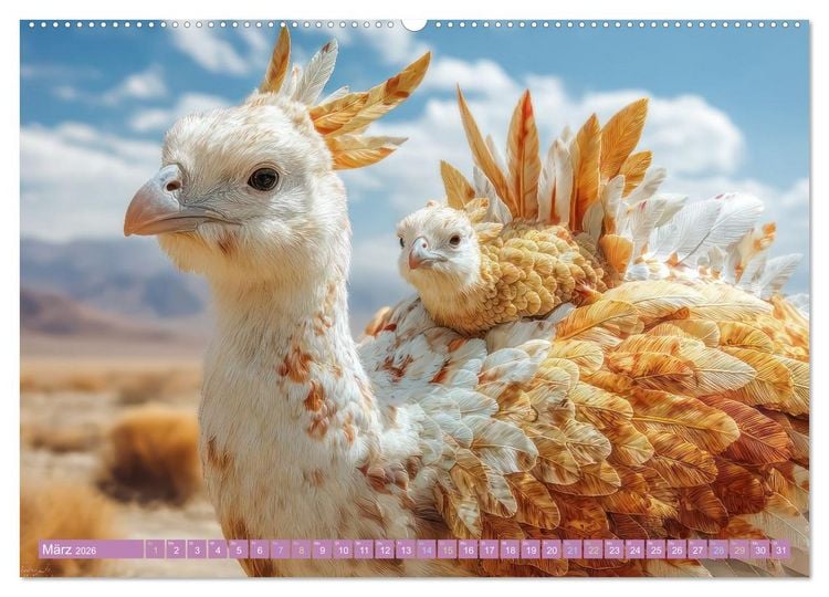 Produktbild: Humorvolle tierische Sch&ouml;pfungen - Hybridtiere (Wandkalender 2026 DIN A2 quer), CALVENDO Monatskalender