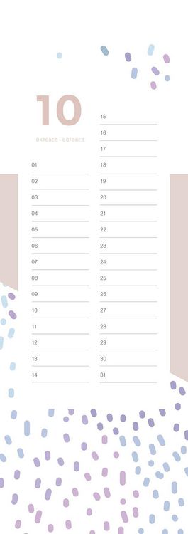 Produktbild: Geburtstagskalender Patterns