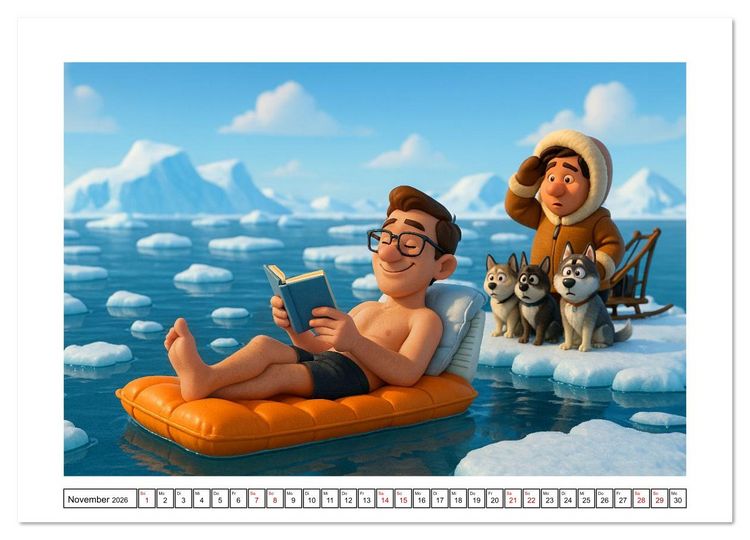 Produktbild: K&auml;lteanbeter (hochwertiger Premium Wandkalender 2026 DIN A2 quer), Kunstdruck in Hochglanz