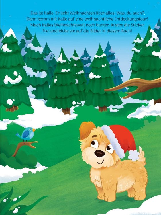 Produktbild: Mein Kritzel-Kratzel-Stickerbuch Weihnachten mit Bambus-Stick