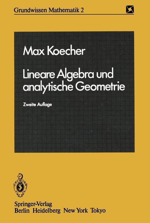 Produktbild: Lineare Algebra und analytische Geometrie